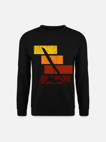 Windsurfen Buntes Hemd - Unisex Pullover - Schwarz