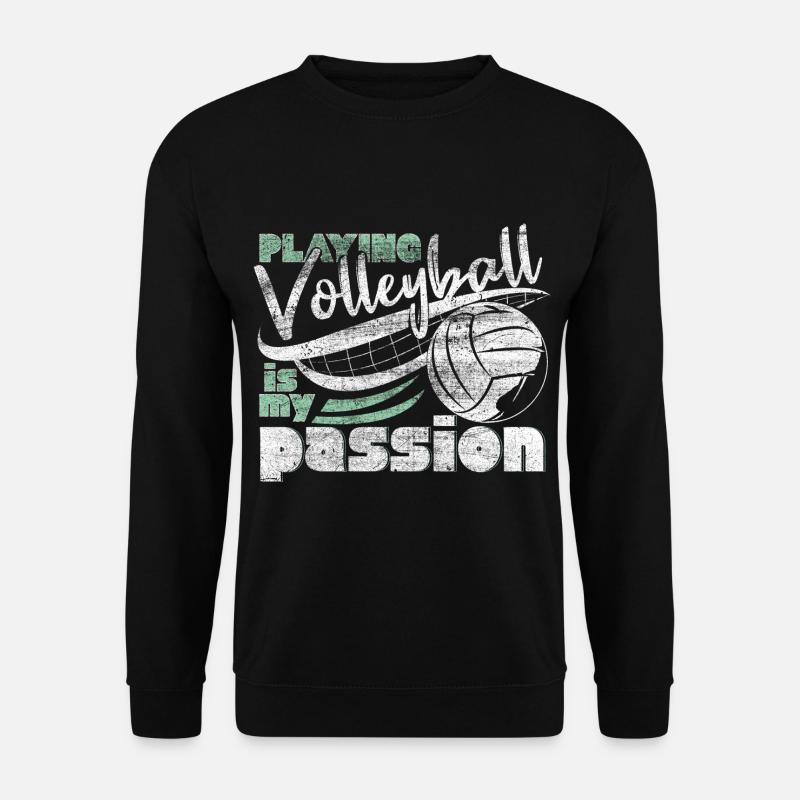 Volleyball Leidenschaft - Unisex Pullover - Schwarz