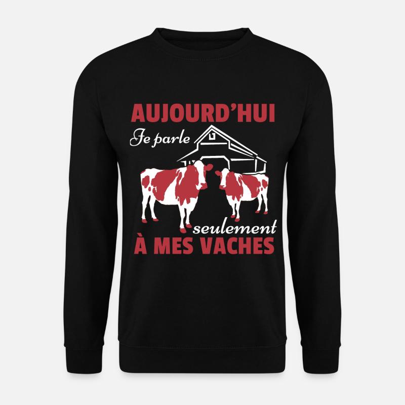 Vache Shirt • Mes vaches • Vache Cadeau - Sweat-shirt Unisexe - noir