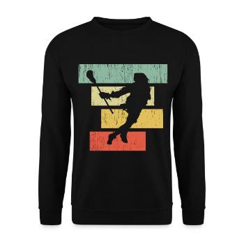 lacrosse - Sweat-shirt Unisexe - noir - Devant - Alina (178cm) & Michal (187cm)