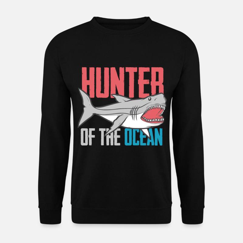Requin - cadeau de océan de chemise de vacances de plage - Sweat-shirt Unisexe - noir