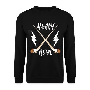 alphorn heavy metal - Unisex Pullover - Schwarz - Vorne - Alina (178cm) & Michal (187cm)