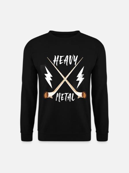 alphorn heavy metal - Unisex Sweatshirt - black