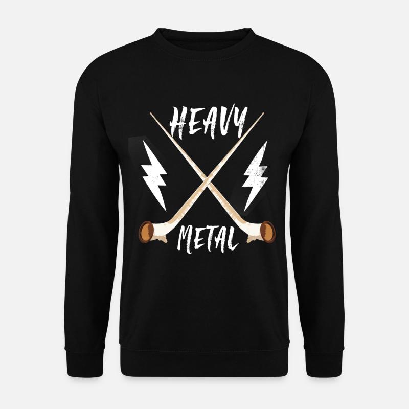 alphorn heavy metal - Unisex Sweatshirt - black