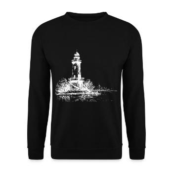 Chemise de vacances Beach Lighthouse Gift - Sweat-shirt Unisexe - noir - Devant - Alina (178cm) & Michal (187cm)