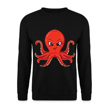 Common octopus octopus octopus octopus - Unisex Sweatshirt - black - Front - Alina (178cm) & Michal (187cm)
