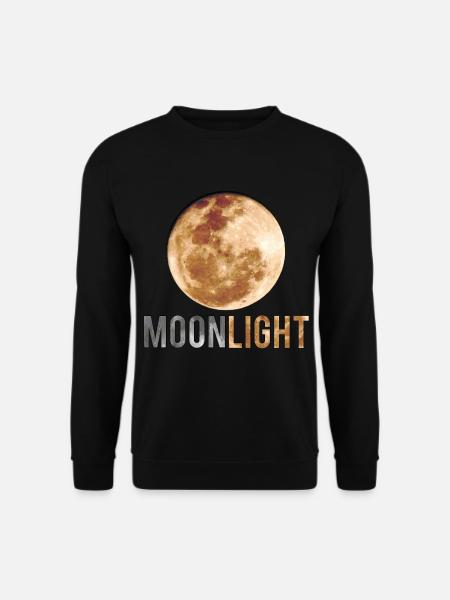 nocturnal full moon - Unisex Sweatshirt - black