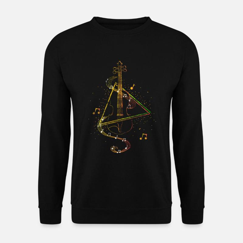 Geige Retro - Unisex Pullover - Schwarz