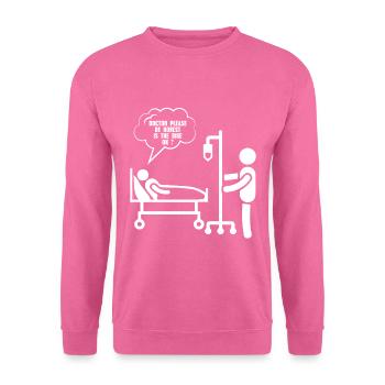 Fahrrad – Shirt Radsport Drahtesel Geschenk - Unisex Pullover - Pink - Vorne