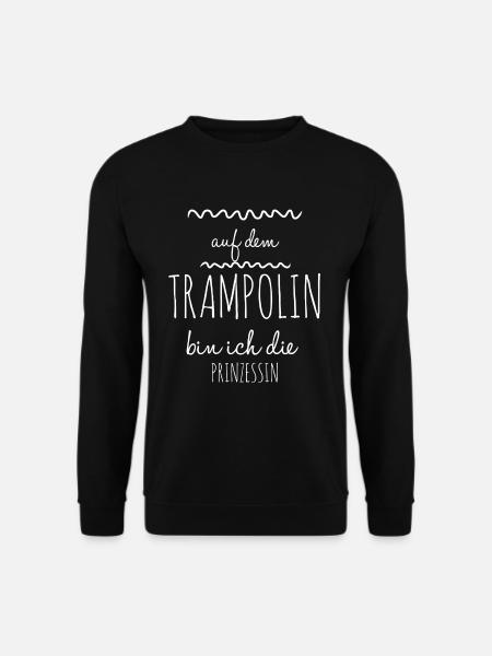 Trampolin Springen Sport Fitness Geschhenk - Unisex Pullover - Schwarz