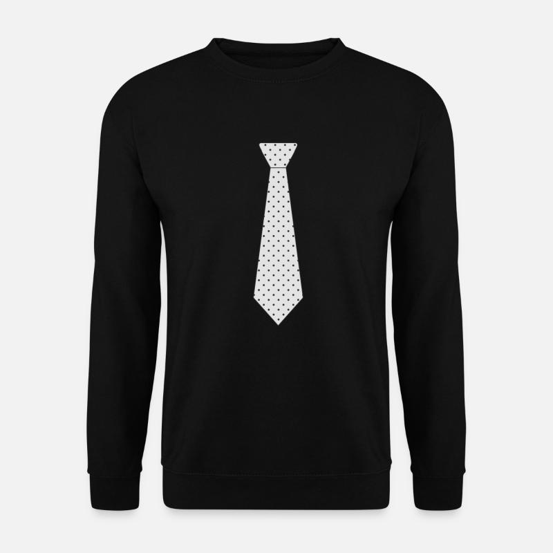 Krawatte Krawatten Business Dresscode Shirts - Unisex Pullover - Schwarz