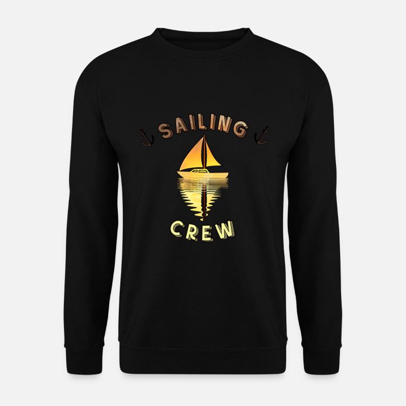 Sailing Crew Segelschiff Segeln Geschenkidee - Unisex Pullover - Schwarz