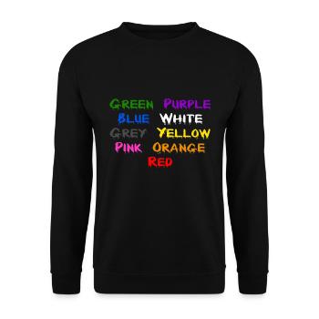 Colour Drip - Unisex Sweatshirt - black - Front - Alina (178cm) & Michal (187cm)
