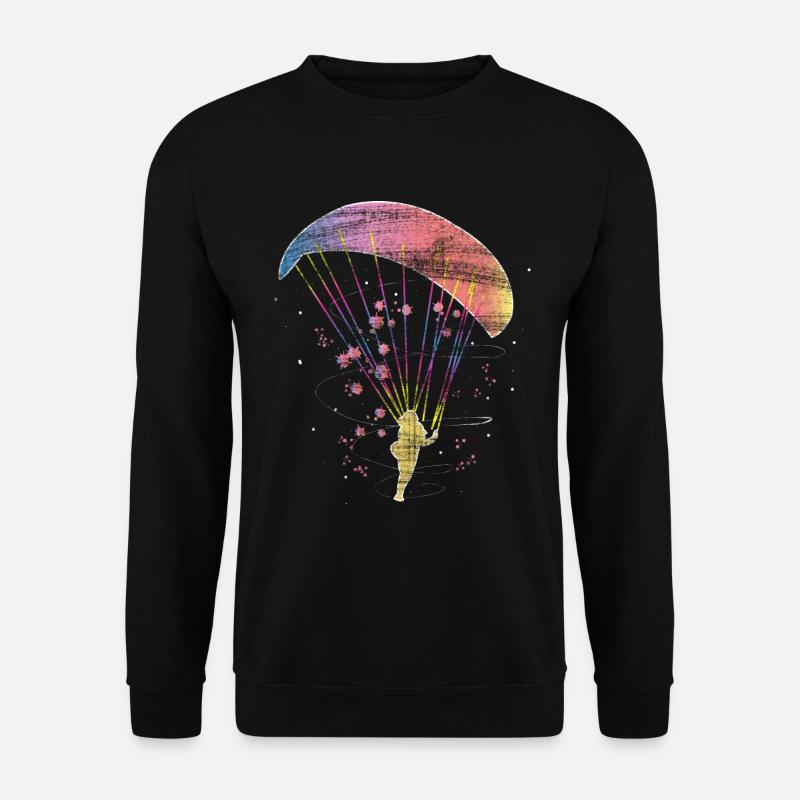 Paragliding paraglider - Unisex Sweatshirt - black