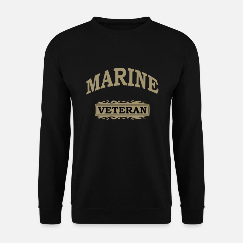 Marine Veteran - Unisex Pullover - Schwarz
