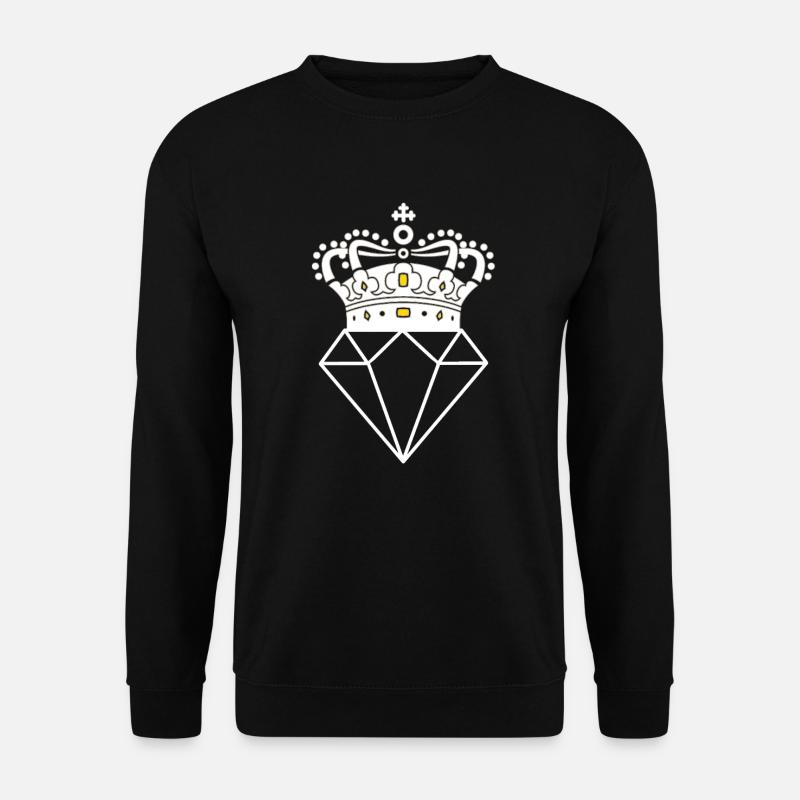 diamond crown - Unisex Pullover - Schwarz