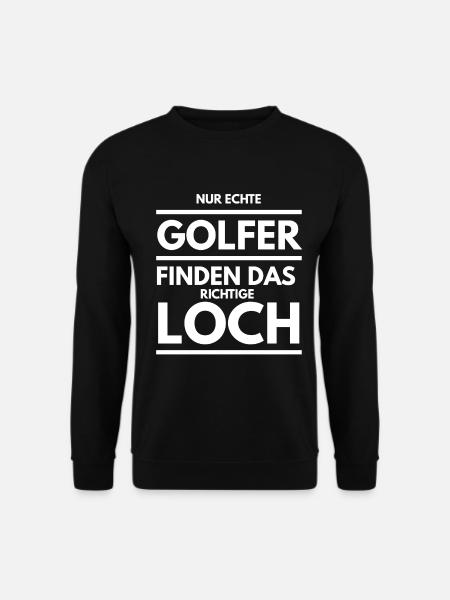 Golf Golfer Golfschläger Golfball Geschenk 12 - Unisex Pullover - Schwarz