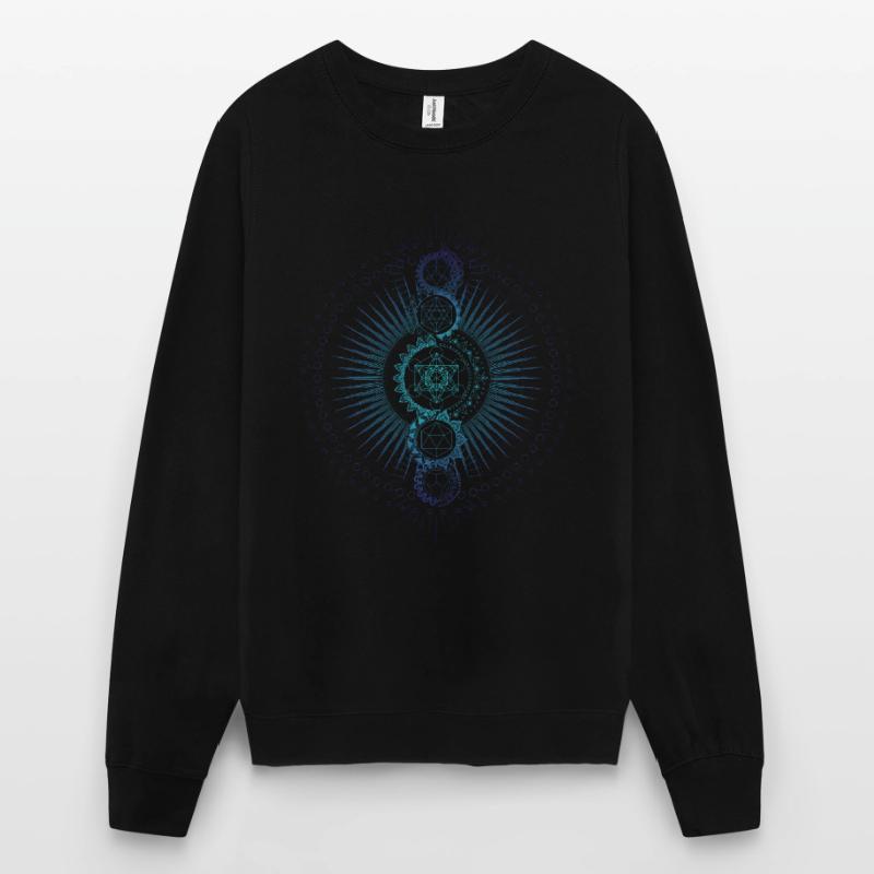 Sacred Geometry Metatron's Cube Gradient Unisex Sweatshirt