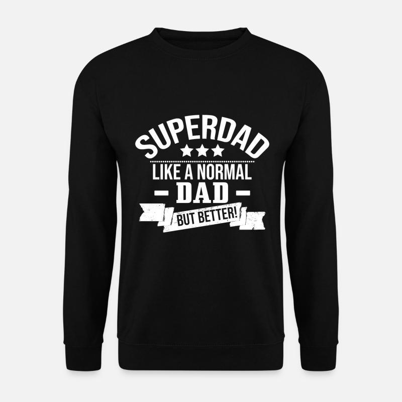 Der Superpapa - Unisex Pullover - Schwarz