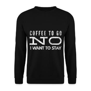 Café Espresso Caféine Café Cadeau 7 - Sweat-shirt Unisexe - noir - Devant - Alina (178cm) & Michal (187cm)