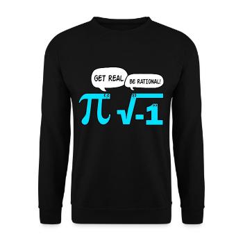 Ein wirkliches TStück für mathematische Sie sagen - Unisex Pullover - Schwarz - Vorne - Alina (178cm) & Michal (187cm)