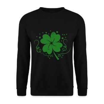 cloverleaf - Unisex Sweatshirt - black - Front - Alina (178cm) & Michal (187cm)