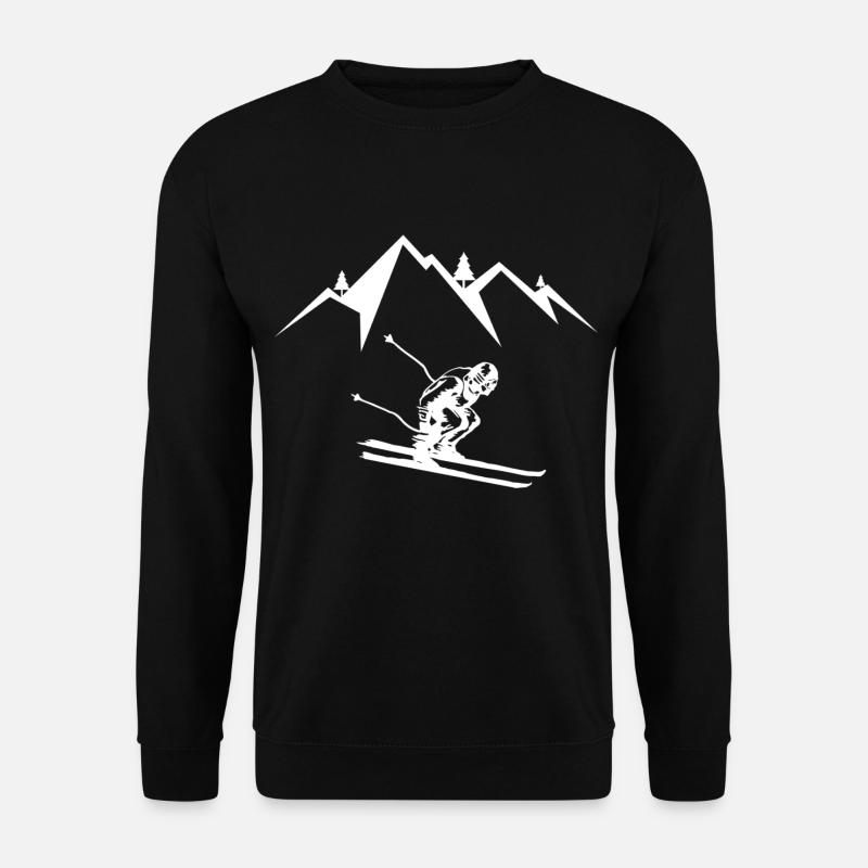 Skier skiing - Unisex Sweatshirt - black
