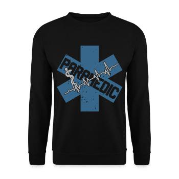 Ambulanciers ambulanciers Services de secours - Sweat-shirt Unisexe - noir - Devant - Alina (178cm) & Michal (187cm)