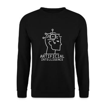 Artificial Intelligence - Unisex Pullover - Schwarz - Vorne - Alina (178cm) & Michal (187cm)