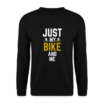 Bicycle, bike gift - Unisex Sweatshirt - black - Front - Alina (178cm) & Michal (187cm)