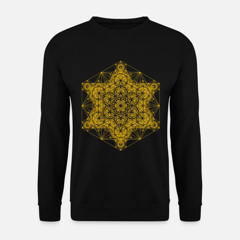 Metatrons Super Structure Gold - Unisex Sweatshirt - black
