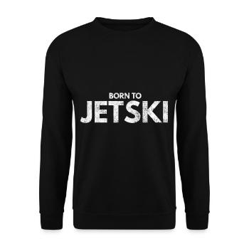 Jet ski plage mer vacances sport cadeau d'été 4e - Sweat-shirt Unisexe - noir - Devant - Alina (178cm) & Michal (187cm)