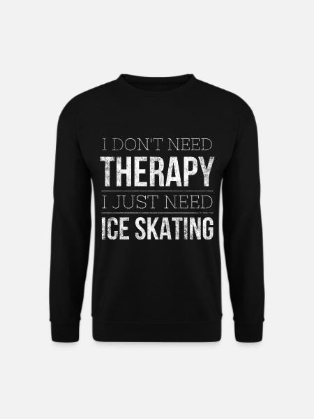 Eislauf Schlittschuh Eis Eiskunstlauf Geschenk 11 - Unisex Pullover - Schwarz