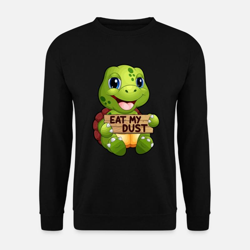 Schildkröte Turtle Geschenkidee Schildkröten Meer - Unisex Pullover - Schwarz