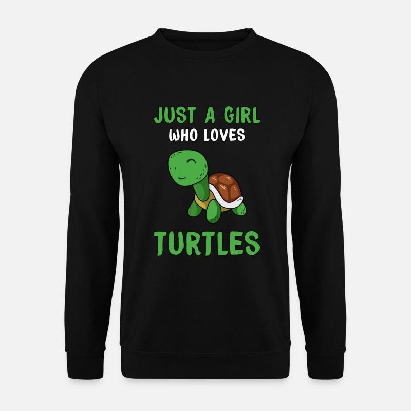 Schildkröte Turtle Geschenkidee Schildkröten Tier - Unisex Pullover - Schwarz