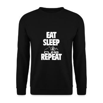 Escalade rocher cadeau de randonnée disant montée - Sweat-shirt Unisexe - noir - Devant - Alina (178cm) & Michal (187cm)