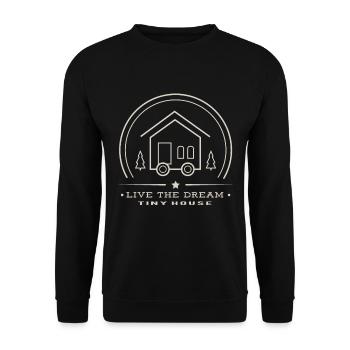 Tiny house - Unisex Sweatshirt - black - Front - Alina (178cm) & Michal (187cm)