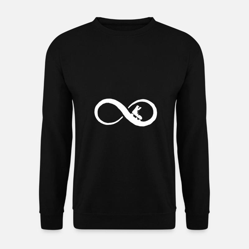 Schlittschuh Geschenk ice skate unendliches Hobby - Unisex Pullover - Schwarz
