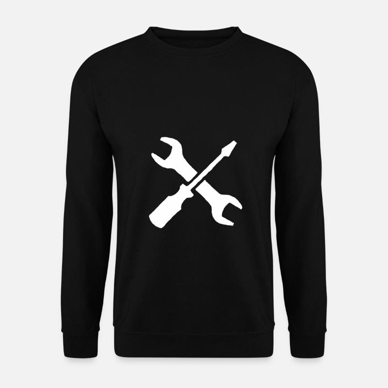 Handwerker Geschenk Werkzeug Schraubenzieher - Unisex Pullover - Schwarz