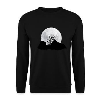 T-shirt de vélo avec vélo vélo roue vélo de montagne - Sweat-shirt Unisexe - noir - Devant - Alina (178cm) & Michal (187cm)