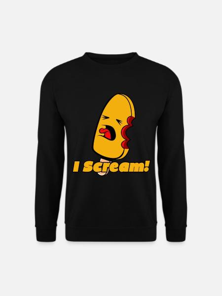 Eis - I Scream - Unisex Pullover - Schwarz