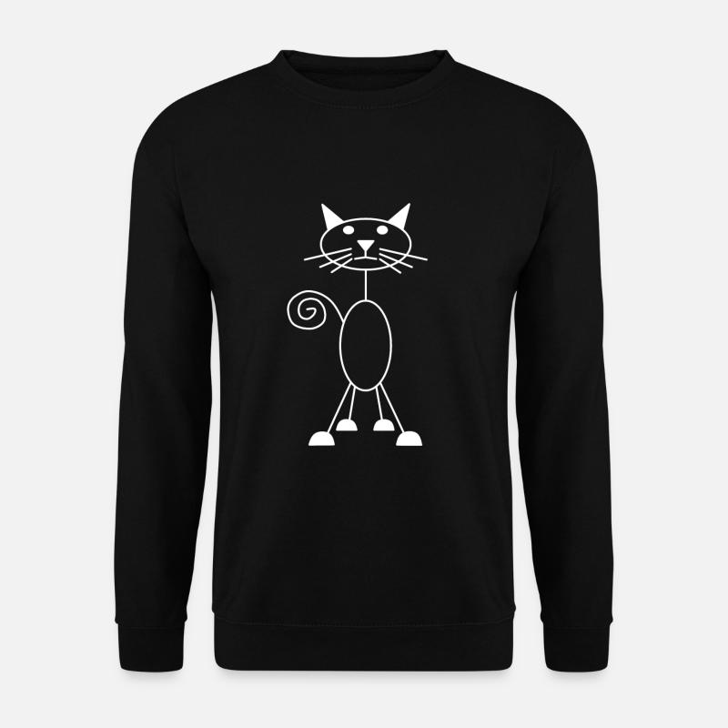 cat - Unisex Sweatshirt - black