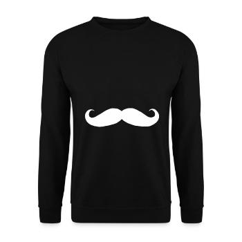 Schnauzer cadeau moustache barbe style barbe - Sweat-shirt Unisexe - noir - Devant - Alina (178cm) & Michal (187cm)