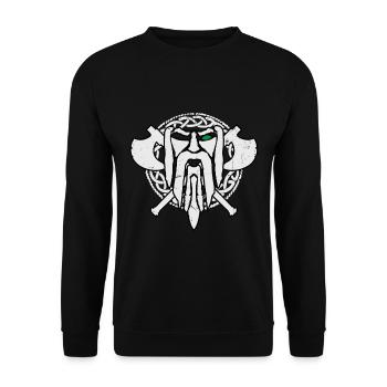 Viking Thor Hammer runes - Sweat-shirt Unisexe - noir - Devant - Alina (178cm) & Michal (187cm)