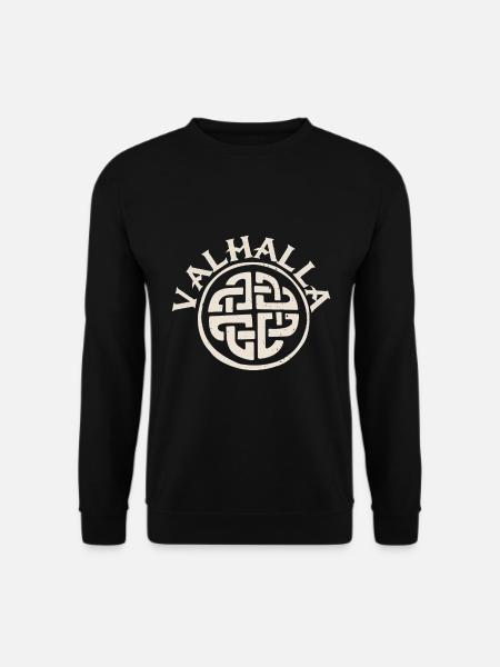 Valhalla Viking Knots Wikinger Knoten Symbol - Unisex Pullover - Schwarz