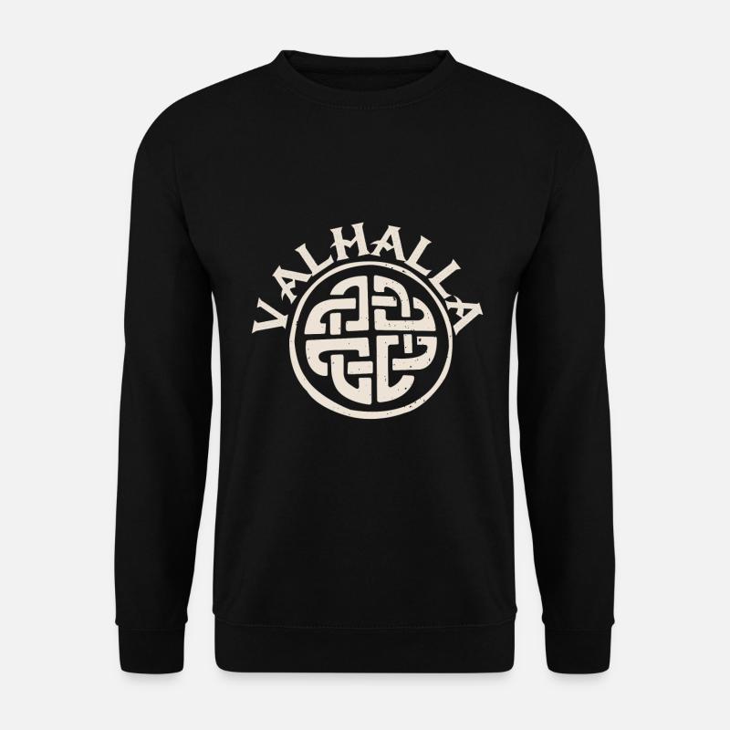 Valhalla Viking Knots Viking knot symbol - Unisex Sweatshirt - black