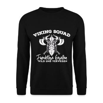 Viking - Intrépide - Sauvage - Sweat-shirt Unisexe - noir - Devant - Alina (178cm) & Michal (187cm)
