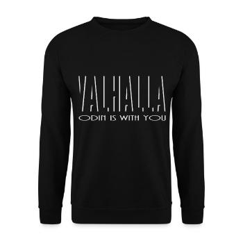 Valhalla - Unisex Sweatshirt - black - Front - Alina (178cm) & Michal (187cm)