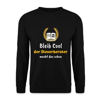 Steuerberater & Steuerprüfer Geschenk - Unisex Pullover - Schwarz - Vorne - Alina (178cm) & Michal (187cm)