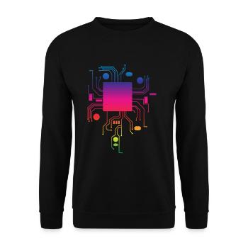 Cadeau parfait codant le teeshirt pour le - Sweat-shirt Unisexe - noir - Devant - Alina (178cm) & Michal (187cm)